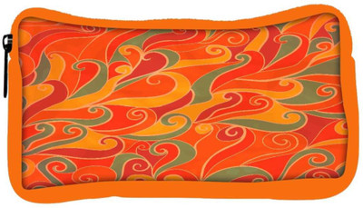 

Snoogg Eco Friendly Canvas Ornage Pattern Designer Student Pen Pencil Case Coin Purse Pouch Cosmetic Makeup Bag (ORANGE) Pouch(Multicolor)