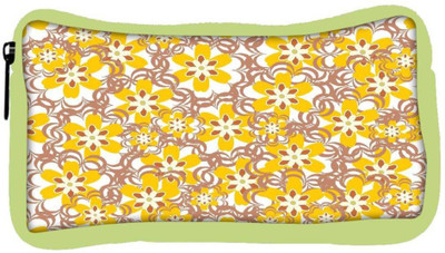 

Snoogg Eco Friendly Canvas Yellow Flowers Designer Student Pen Pencil Case Coin Purse Pouch Cosmetic Makeup Bag (GREEN) Pouch(Multicolor)