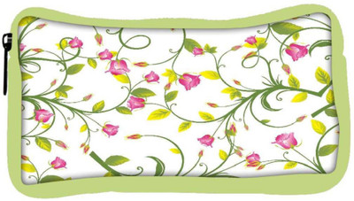

Snoogg Eco Friendly Canvas Pink Floral Designer Student Pen Pencil Case Coin Purse Pouch Cosmetic Makeup Bag (GREEN) Pouch(Multicolor)