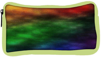 

Snoogg Eco Friendly Canvas Rainbow Rain 2440 Student Pen Pencil Case Coin Purse Pouch Cosmetic Makeup Bag (GREEN) Pouch(Multicolor)