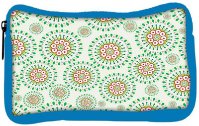

Snoogg Eco Friendly Canvas Mixed Green Pattern Designer Student Pen Pencil Case Coin Purse Pouch Cosmetic Makeup Bag (BLUE) Pouch(Multicolor)