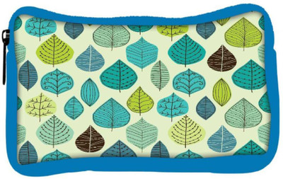 

Snoogg Eco Friendly Canvas Blue Leaves Designer Student Pen Pencil Case Coin Purse Pouch Cosmetic Makeup Bag (BLUE) Pouch(Multicolor)