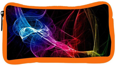 

Snoogg Eco Friendly Canvas Neon Smoke Designer Student Pen Pencil Case Coin Purse Pouch Cosmetic Makeup Bag (ORANGE) Pouch(Multicolor)