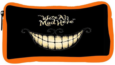 

Snoogg Eco Friendly Canvas We’Re All Mad Here Student Pen Pencil Case Coin Purse Pouch Cosmetic Makeup Bag (ORANGE) Pouch(Multicolor)