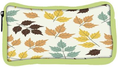 

Snoogg Eco Friendly Canvas Colorful Leaves Designer Student Pen Pencil Case Coin Purse Pouch Cosmetic Makeup Bag (GREEN) Pouch(Multicolor)
