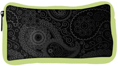 

Snoogg Eco Friendly Canvas Paisely Pattern Black Student Pen Pencil Case Coin Purse Pouch Cosmetic Makeup Bag (GREEN) Pouch(Multicolor)