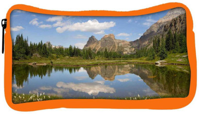 

Snoogg Eco Friendly Canvas Lake Side White Flower Designer Student Pen Pencil Case Coin Purse Pouch Cosmetic Makeup Bag (ORANGE) Pouch(Multicolor)