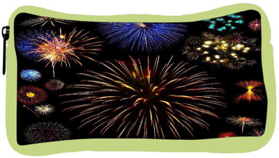

Snoogg Eco Friendly Canvas Colorful Fireworks Student Pen Pencil Case Coin Purse Pouch Cosmetic Makeup Bag (GREEN) Pouch(Multicolor)