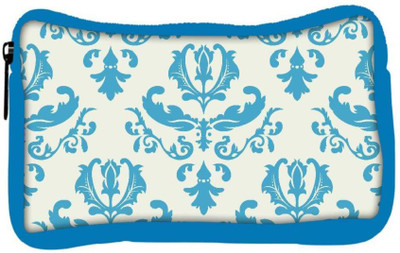 

Snoogg Eco Friendly Canvas Blue Cream Designer Student Pen Pencil Case Coin Purse Pouch Cosmetic Makeup Bag (BLUE) Pouch(Multicolor)