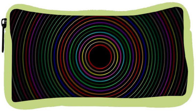 

Snoogg Eco Friendly Canvas Circular Student Pen Pencil Case Coin Purse Pouch Cosmetic Makeup Bag (GREEN) Pouch(Multicolor)