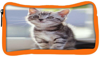 

Snoogg Eco Friendly Canvas Lover Kitty Student Pen Pencil Case Coin Purse Pouch Cosmetic Makeup Bag (ORANGE) Pouch(Multicolor)