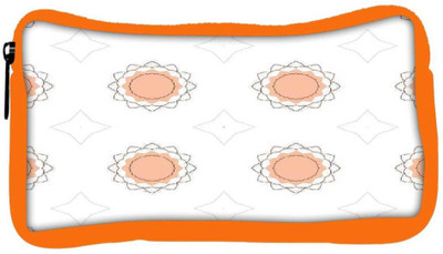 

Snoogg Eco Friendly Canvas Abstract Cream White Pattern Designer Student Pen Pencil Case Coin Purse Pouch Cosmetic Makeup Bag (ORANGE) Pouch(Multicolor)