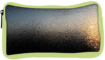 

Snoogg Eco Friendly Canvas Black Water Drops Designer Student Pen Pencil Case Coin Purse Pouch Cosmetic Makeup Bag (GREEN) Pouch(Multicolor)