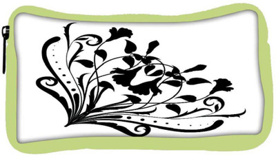 

Snoogg Eco Friendly Canvas Floral Corner Silhouette Student Pen Pencil Case Coin Purse Pouch Cosmetic Makeup Bag (GREEN) Pouch(Multicolor)
