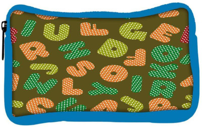 

Snoogg Eco Friendly Canvas Dotted Alphabets Designer Student Pen Pencil Case Coin Purse Pouch Cosmetic Makeup Bag (BLUE) Pouch(Multicolor)