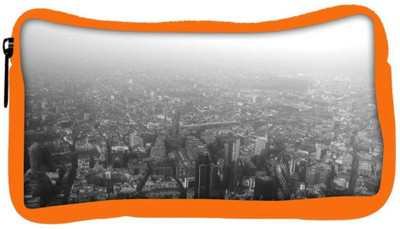 

Snoogg Eco Friendly Canvas Black White London Designer Student Pen Pencil Case Coin Purse Pouch Cosmetic Makeup Bag (ORANGE) Pouch(Multicolor)