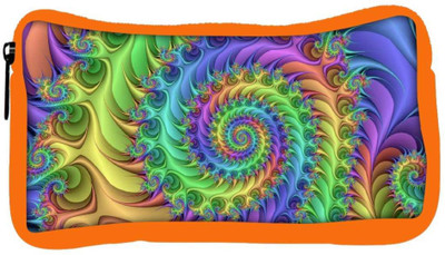 

Snoogg Eco Friendly Canvas Multicolor Abstract Design Designer Student Pen Pencil Case Coin Purse Pouch Cosmetic Makeup Bag (ORANGE) Pouch(Multicolor)
