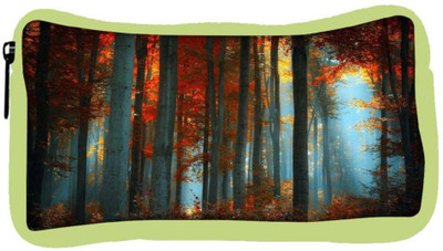 

Snoogg Eco Friendly Canvas Abstract Red Forest Designer Student Pen Pencil Case Coin Purse Pouch Cosmetic Makeup Bag (GREEN) Pouch(Multicolor)