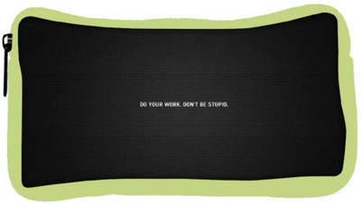 

Snoogg Eco Friendly Canvas Do Your Work Designer Student Pen Pencil Case Coin Purse Pouch Cosmetic Makeup Bag (GREEN) Pouch(Multicolor)