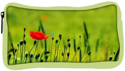 

Snoogg Eco Friendly Canvas Blossom Flower Designer Student Pen Pencil Case Coin Purse Pouch Cosmetic Makeup Bag (GREEN) Pouch(Multicolor)