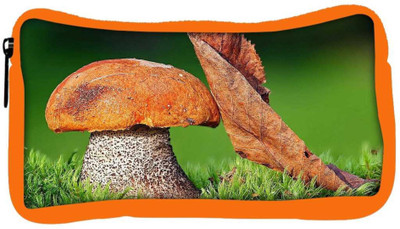 

Snoogg Eco Friendly Canvas Mushroom And Dried Leaf Designer Student Pen Pencil Case Coin Purse Pouch Cosmetic Makeup Bag (ORANGE) Pouch(Multicolor)