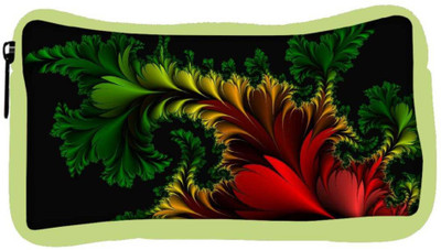 

Snoogg Eco Friendly Canvas Fractal Feathers Abstract Designer Student Pen Pencil Case Coin Purse Pouch Cosmetic Makeup Bag (GREEN) Pouch(Multicolor)