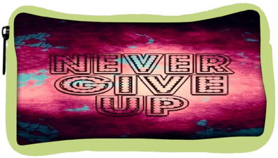 

Snoogg Eco Friendly Canvas Never Give Up Student Pen Pencil Case Coin Purse Pouch Cosmetic Makeup Bag (GREEN) Pouch(Multicolor)