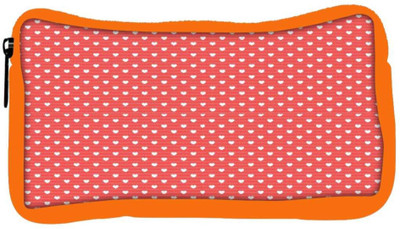 

Snoogg Eco Friendly Canvas Heart Love Pattern Student Pen Pencil Case Coin Purse Pouch Cosmetic Makeup Bag (ORANGE) Pouch(Multicolor)