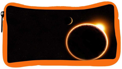 

Snoogg Eco Friendly Canvas Black Solar Designer Student Pen Pencil Case Coin Purse Pouch Cosmetic Makeup Bag (ORANGE) Pouch(Multicolor)