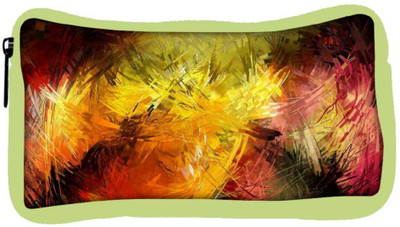 

Snoogg Eco Friendly Canvas Abstract Colorful Design Designer Student Pen Pencil Case Coin Purse Pouch Cosmetic Makeup Bag (GREEN) Pouch(Multicolor)