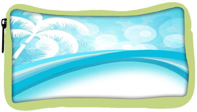 

Snoogg Eco Friendly Canvas Abstract Summer Background Student Pen Pencil Case Coin Purse Pouch Cosmetic Makeup Bag (GREEN) Pouch(Multicolor)