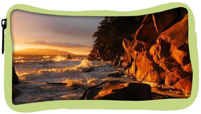 

Snoogg Eco Friendly Canvas Rocks On The Sea Waves Designer Student Pen Pencil Case Coin Purse Pouch Cosmetic Makeup Bag (GREEN) Pouch(Multicolor)