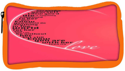

Snoogg Eco Friendly Canvas Valentines Day Girly Love Designer Student Pen Pencil Case Coin Purse Pouch Cosmetic Makeup Bag (ORANGE) Pouch(Multicolor)