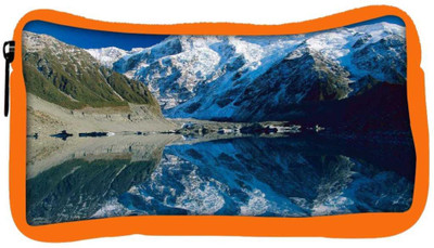 

Snoogg Eco Friendly Canvas White Mountain Designer Student Pen Pencil Case Coin Purse Pouch Cosmetic Makeup Bag (ORANGE) Pouch(Multicolor)