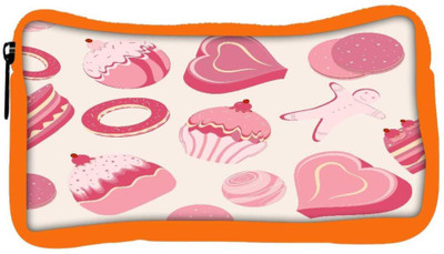 

Snoogg Eco Friendly Canvas Abstract Pink Cakes Designer Student Pen Pencil Case Coin Purse Pouch Cosmetic Makeup Bag (ORANGE) Pouch(Multicolor)