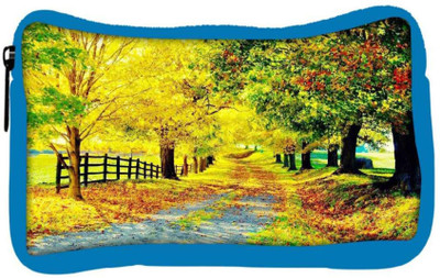 

Snoogg Eco Friendly Canvas Green Leaves Designer Student Pen Pencil Case Coin Purse Pouch Cosmetic Makeup Bag (BLUE) Pouch(Multicolor)