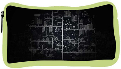

Snoogg Eco Friendly Canvas Amazed City Designer Student Pen Pencil Case Coin Purse Pouch Cosmetic Makeup Bag (GREEN) Pouch(Multicolor)