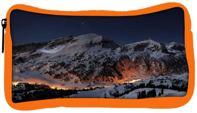 

Snoogg Eco Friendly Canvas White Mountain Designer Student Pen Pencil Case Coin Purse Pouch Cosmetic Makeup Bag (ORANGE) Pouch(Multicolor)