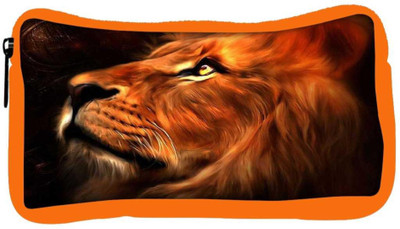 

Snoogg Eco Friendly Canvas Lion Hearted Student Pen Pencil Case Coin Purse Pouch Cosmetic Makeup Bag (ORANGE) Pouch(Multicolor)