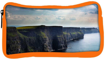 

Snoogg Eco Friendly Canvas Mountains Attached To The Ocean Designer Student Pen Pencil Case Coin Purse Pouch Cosmetic Makeup Bag (ORANGE) Pouch(Multicolor)