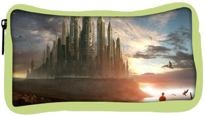 

Snoogg Eco Friendly Canvas Fantasy Future City Designer Student Pen Pencil Case Coin Purse Pouch Cosmetic Makeup Bag (GREEN) Pouch(Multicolor)