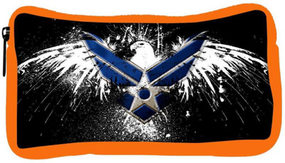 

Snoogg Eco Friendly Canvas Military Logo Designer Student Pen Pencil Case Coin Purse Pouch Cosmetic Makeup Bag (ORANGE) Pouch(Multicolor)