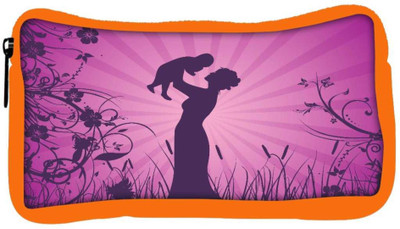 

Snoogg Eco Friendly Canvas Mother Day Background Student Pen Pencil Case Coin Purse Pouch Cosmetic Makeup Bag (ORANGE) Pouch(Multicolor)