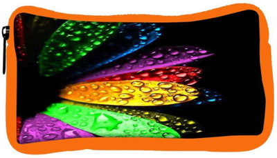 

Snoogg Eco Friendly Canvas Colorful Flowers And Water Droplets Student Pen Pencil Case Coin Purse Pouch Cosmetic Makeup Bag (ORANGE) Pouch(Multicolor)