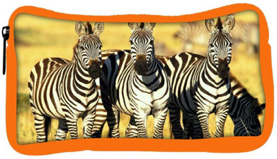 

Snoogg Eco Friendly Canvas Group Of Zebra Designer Student Pen Pencil Case Coin Purse Pouch Cosmetic Makeup Bag (ORANGE) Pouch(Multicolor)