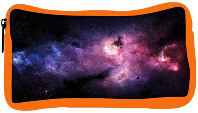 

Snoogg Eco Friendly Canvas Inner Space Designer Student Pen Pencil Case Coin Purse Pouch Cosmetic Makeup Bag (ORANGE) Pouch(Multicolor)