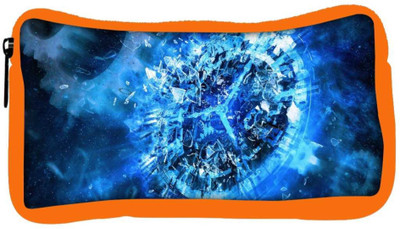 

Snoogg Eco Friendly Canvas Blue Clock Abstract Designer Student Pen Pencil Case Coin Purse Pouch Cosmetic Makeup Bag (ORANGE) Pouch(Multicolor)