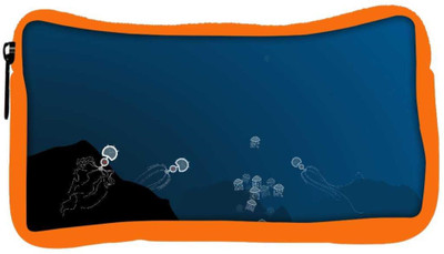

Snoogg Eco Friendly Canvas Deep Sea Hunting Designer Student Pen Pencil Case Coin Purse Pouch Cosmetic Makeup Bag (ORANGE) Pouch(Multicolor)