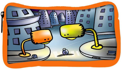 

Snoogg Eco Friendly Canvas Street Lights Designer Student Pen Pencil Case Coin Purse Pouch Cosmetic Makeup Bag (ORANGE) Pouch(Multicolor)