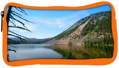 

Snoogg Eco Friendly Canvas River Side Mountain Designer Student Pen Pencil Case Coin Purse Pouch Cosmetic Makeup Bag (ORANGE) Pouch(Multicolor)